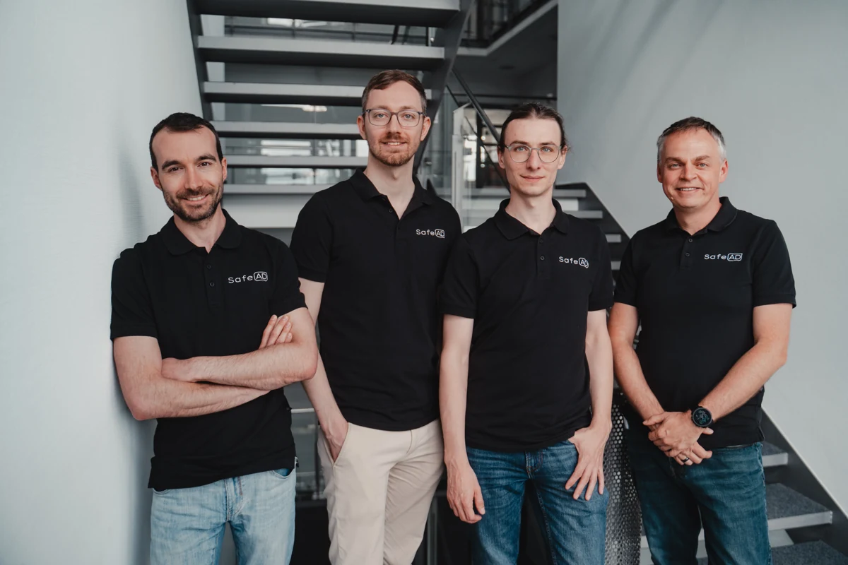 SafeAD leadership team (from left): Dr. Tilman Kühner, Dr. Julius Kümmerle, Dr. Niels Ole Salscheider and Bernd Fritsch.